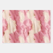 Girly Pink Black Gold Cowgirl Cowhide Geschenkpapier Set (Vorderseite 3)