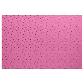 Girly Pink Black Hearts Stoff (Fat Quarter (45,7 x 55,9 cm))
