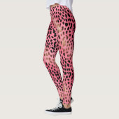Girly Pink Black Leopard Leggings (Links)