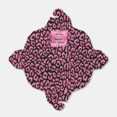 Girly Pink Black Leopard Spots Gefälligkeitsbox Geschenkschachtel (Ungefaltet)