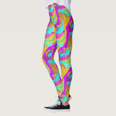 Girly Pink Blue Yellow Ice Cone Summer Leggings (Links)