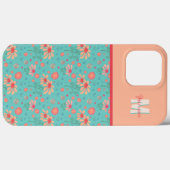 Girly Pink Blume Inspirivity Custom iPhone Case (Rückseite (Horizontal))