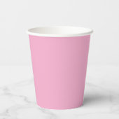 Girly Pink Bow Birthday Pappbecher (Rückseite)