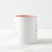 Girly Pink Bow "Dreams and Lip Gloss" Quote Tasse (Zentrum)