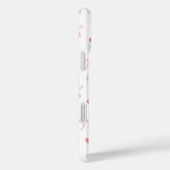 Girly Pink Bow und Heart iPhone Case - Niedlich St (Rückseite / Rechts)