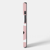 Girly Pink Bubblegum Blowin Cow Liebhaber Case-Mate iPhone Hülle (Rückseite / Links)