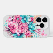 Girly Pink Butterfly Brustkrebs Bewusstsein iPhone Hülle (Rückseite (Horizontal))