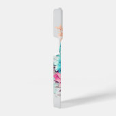 Girly Pink Butterfly Brustkrebs Bewusstsein iPhone Hülle (Rechte Seite)