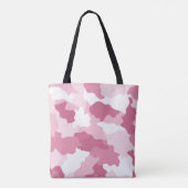 Girly Pink Camouflage Camouflage Pattern Tasche (Rückseite)