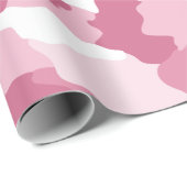 Girly Pink Camouflage Raspberry Muster Geschenkpapier (Rolleneckpunkt)