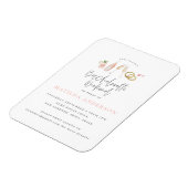 Girly Pink Champagne Champagner Bachelorette Tour Magnet (Linke Seite)