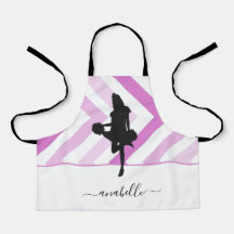 Girly Pink Cheerleader Silhouette Cheerleader Coac