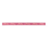 Girly Pink Classic Pferde Satinband (Vorderseite)