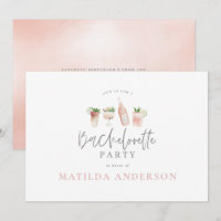 Girly Pink Cocktail Stilvoller Junggeselinnen-Absc