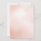 Girly Pink Cocktail Stilvoller Junggeselinnen-Absc Ankündigung (Rückseite)