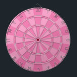 Girly Pink Dartscheibe<br><div class="desc">Girly Pink Dart Board</div>