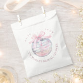 Girly Pink Disco Ball Elegantes Brautparty Geschenktütchen (Ausgeschnitten)
