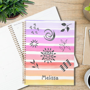 Girly Pink Doodles Personalisiert 2021 Planer