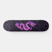 Girly Pink Dragon auf Drachenskala Skateboard (Horizontal)