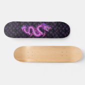 Girly Pink Dragon auf Drachenskala Skateboard (Horizontal)