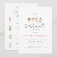 Girly Pink Drinks Bacheloretour