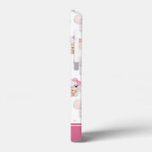 Girly Pink Elephant mit Bow und Balloon Muster Case-Mate iPhone Hülle (Rückseite / Links)