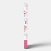 Girly Pink Elephant mit Bow und Balloon Muster Case-Mate iPhone Hülle (Rückseite / Links)