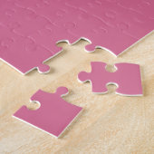 Girly Pink Elephant mit Bow und Balloon Muster Puzzle (Seite)