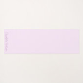 Girly Pink Faded Liebe Hört Personalisierten Namen Yogamatte (Rückseite (Horizontal))