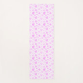 Girly Pink Faded Liebe Hört Personalisierten Namen Yogamatte (Vorderseite)