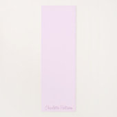 Girly Pink Faded Liebe Hört Personalisierten Namen Yogamatte (Rückseite)