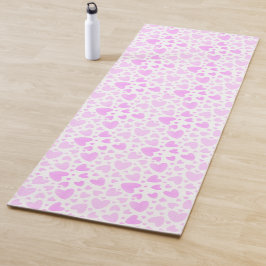 Girly Pink Faded Liebe Hört Personalisierten Namen Yogamatte