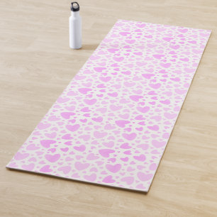 Girly Pink Faded Liebe Hört Personalisierten Namen Yogamatte