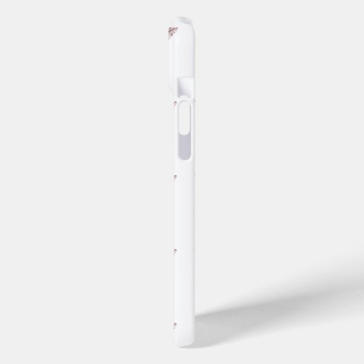 Girly Pink Feathers Pattern Case-Mate iPhone Hülle (Rückseite / Links)