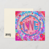 Girly Pink Floral Fun Liebe Inspirivity Sweet (Vorne/Hinten)