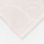 Girly Pink French Poodle Fleecedecke (Ecke)