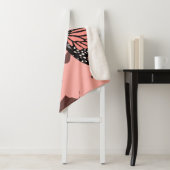 Girly Pink Fütternd Monarch Butterfly Pair Sherpadecke (Beispiel)