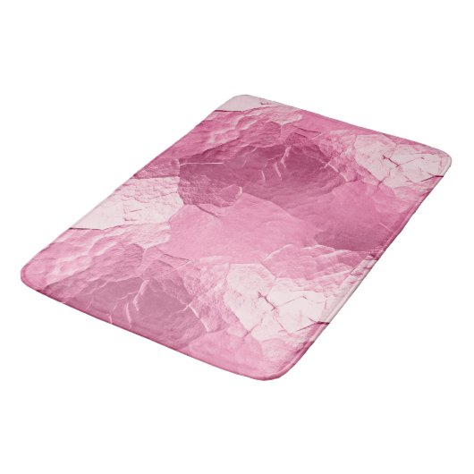 Girly Pink Glam Badematte (Schrägansicht)