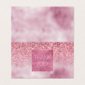 Girly Pink Glam Glitzer funkeln (Außenseite Aufgefaltet)