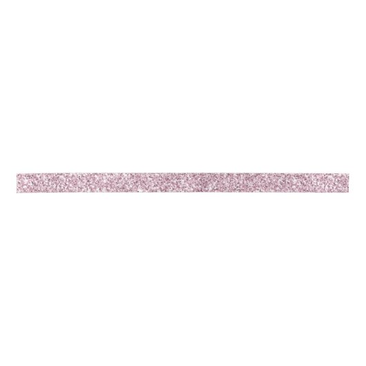 Girly Pink Glam Glitzer funkeln Satinband (Vorderseite)