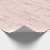 Girly Pink Glam Leopard Print Ombre Geschenkpapier (Ecke)