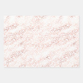 Girly Pink Glam Leopard Print Ombre Geschenkpapier Set (Vorderseite 3)