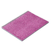 Girly Pink Glitz Glitzer Notizblock (Linke Seite)