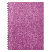 Girly Pink Glitz Glitzer Notizblock (Vorderseite)