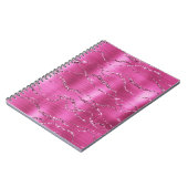 Girly Pink Glitz Glitzer Notizblock (Linke Seite)