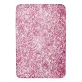 Girly Pink Glitzer Confetti Badematte (Vorderseite Vertikal)