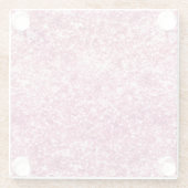 Girly Pink Glitzer Confetti Glasuntersetzer (Rückseite)