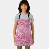 Girly Pink Glitzer Confetti Schürze (Insitu)