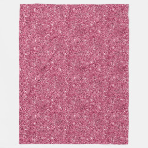 Girly Pink Glitzer Fleecedecke