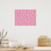 Girly Pink Glitzer gedruckt Poster (Küche)